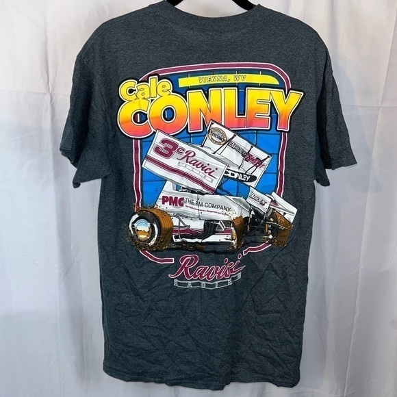 Cale Conley Shirt Short Sleeve Racing Car Crewneck Pull Over Top West Virginia - Picture 8 of 10